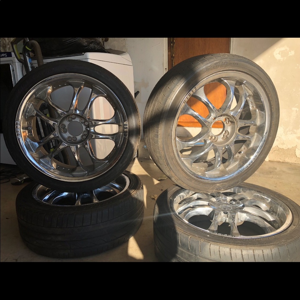 5 spoke rims no hub caps